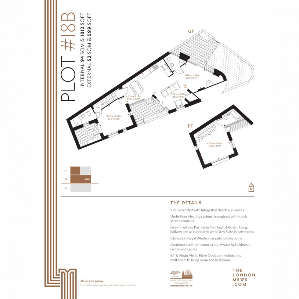 Floorplan for Unit 18b The London Mews, Finchley, N3