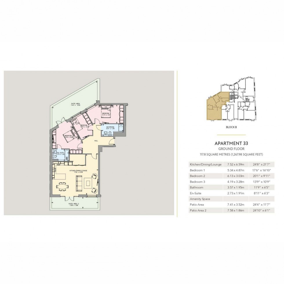 Floorplan for Unit 33B Whetstone Square, Whetstone, N20