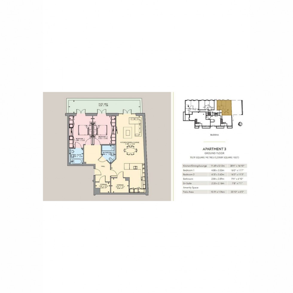 Floorplan for Unit 3a Whetstone Square, Whetstone, N20