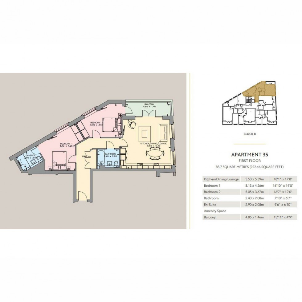 Floorplan for Unit 35b Whetstone Square, Whetstone, N20